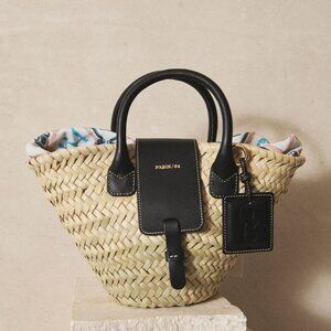 Paris / 64 Oh La La Black Mini Basket Bag